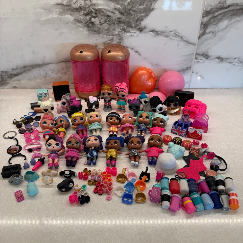 LOL Surprise Doll Lot 100+ Pcs Mixed Series Dolls Pets Accessories Capsules